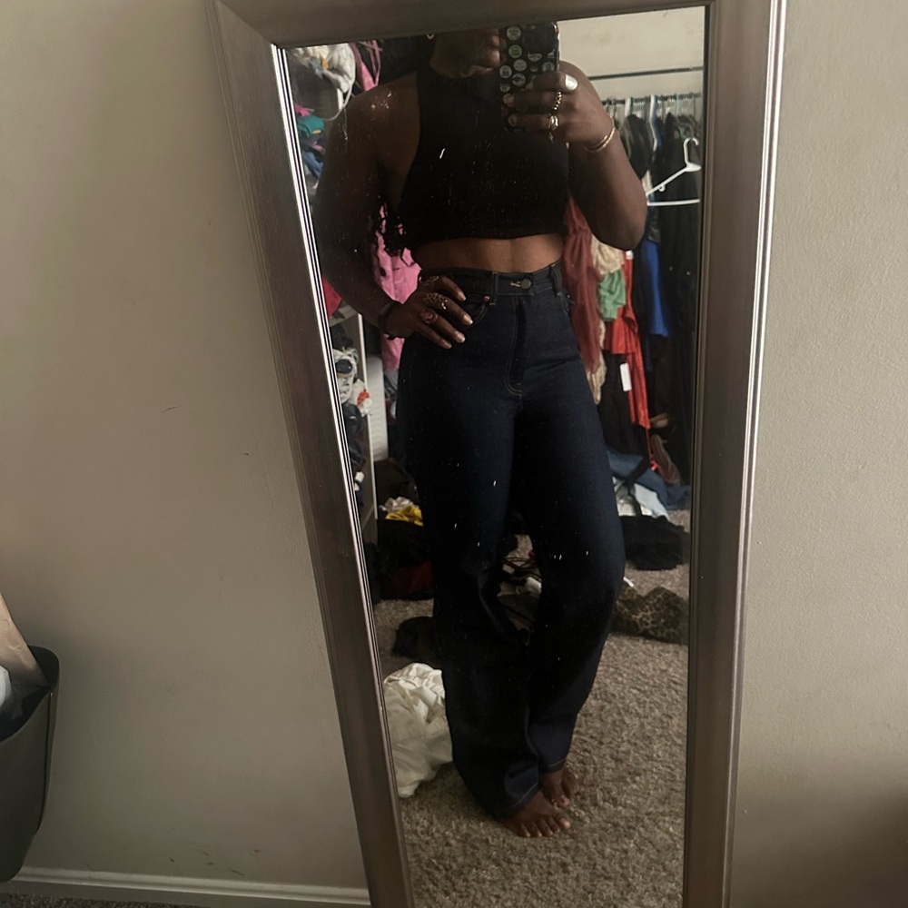 Women's Dark Blue Jeans